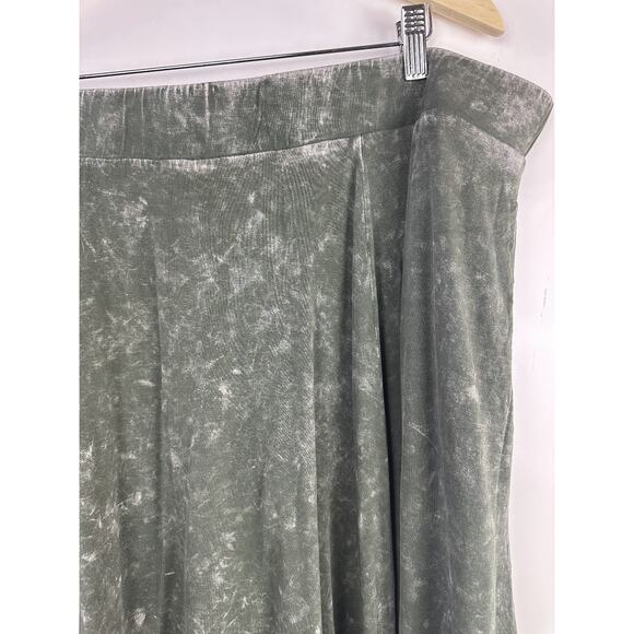 Torrid Handkerchief Mini Skirt Super Soft Washed Olive Plus Size 3 3X Grunge - Picture 4 of 11